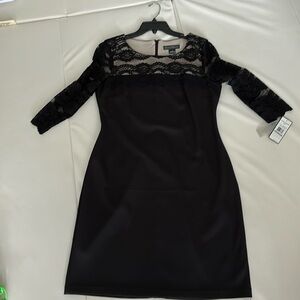 Jessica Howard Black Lace Dress New With Tags Size 12
